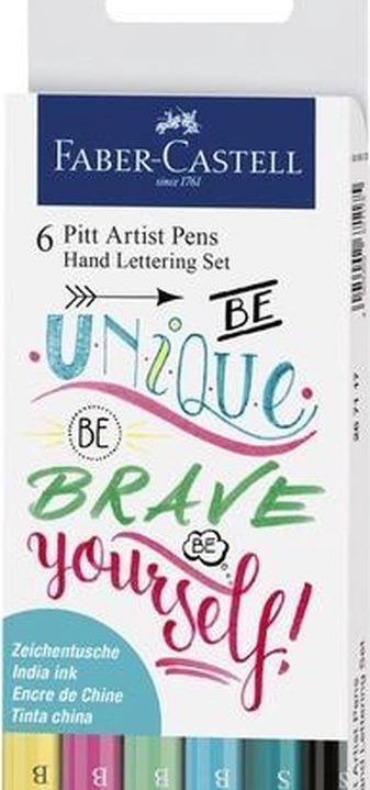 Faber-Castell Pitt Artist Pen Handlettering set Be Unique 6-delig