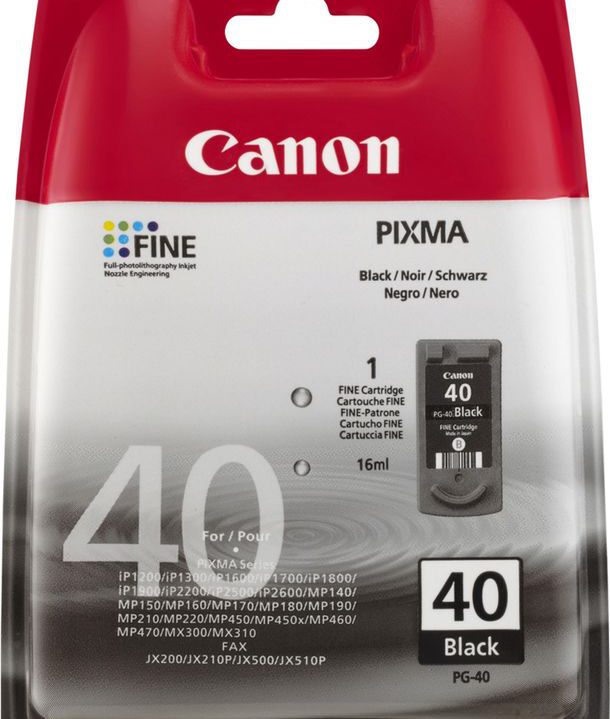 Canon Pixma 40 Zwart