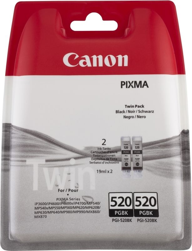 Canon Pixma 520 Zwart Twin Pack