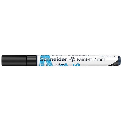 Acryl Marker Schneider Paint-it 310 2mm zwart