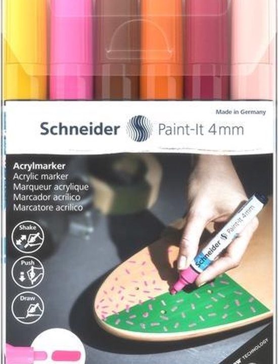 Acryl Marker Schneider Paint-it 320 4mm etui 6st.