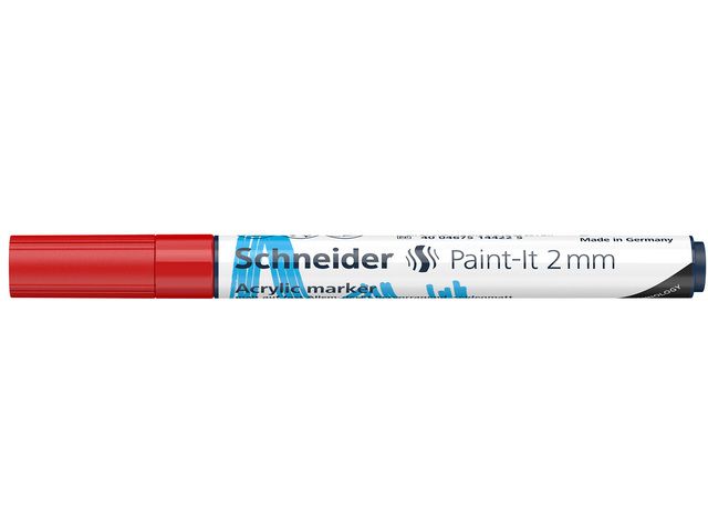 Acryl Marker Schneider Paint-it 310 2mm rood