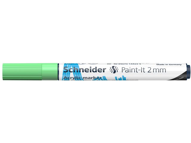 Acryl Marker Schneider Paint-it 310 2mm pastel groen