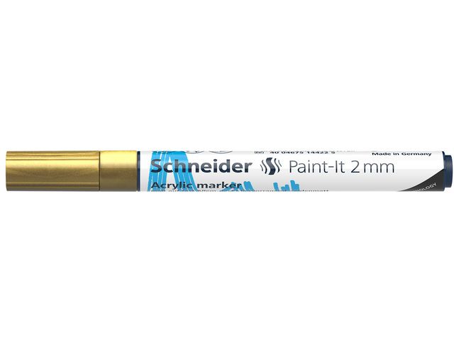 Acryl Marker Schneider Paint-it 310 2mm goud