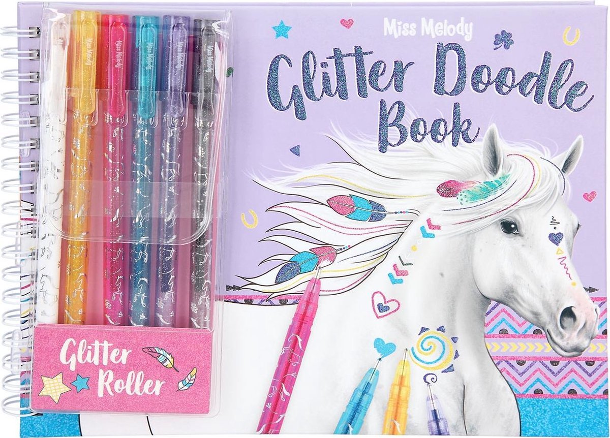 Miss Melody Doodle Glitter Kleurboek Met Stiften
