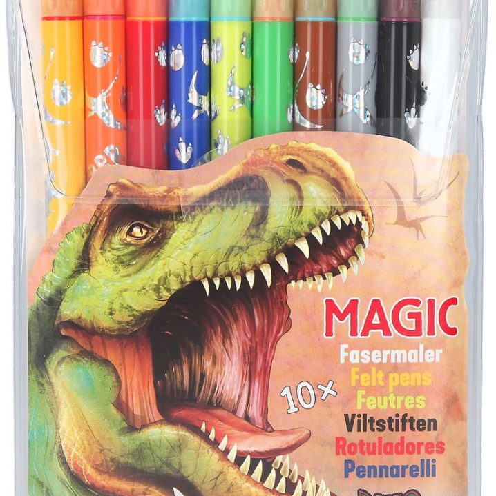 Dino World Magic Dubbele Stiften 10 Stuks