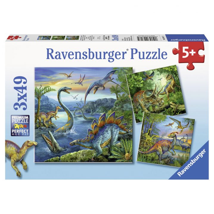 Ravensburger Puzzel Dinosauriers 3x49 Stuks