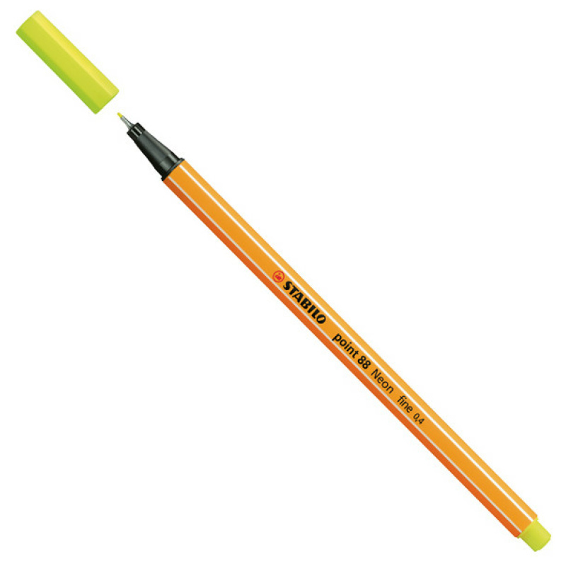 STABILO point 88 – Fineliner 0,4 mm – Neon Geel