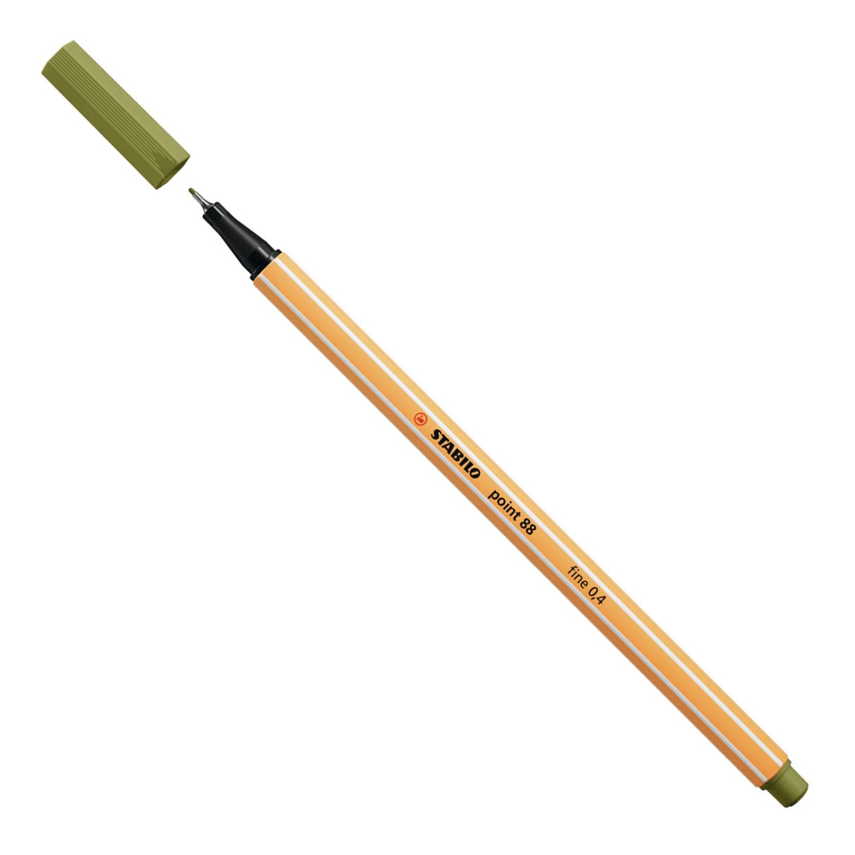 STABILO point 88 – Fineliner 0,4 mm – Moddergroen