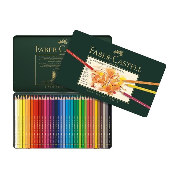Faber-Castell Polychromos Kleurpotloden 36st in blik