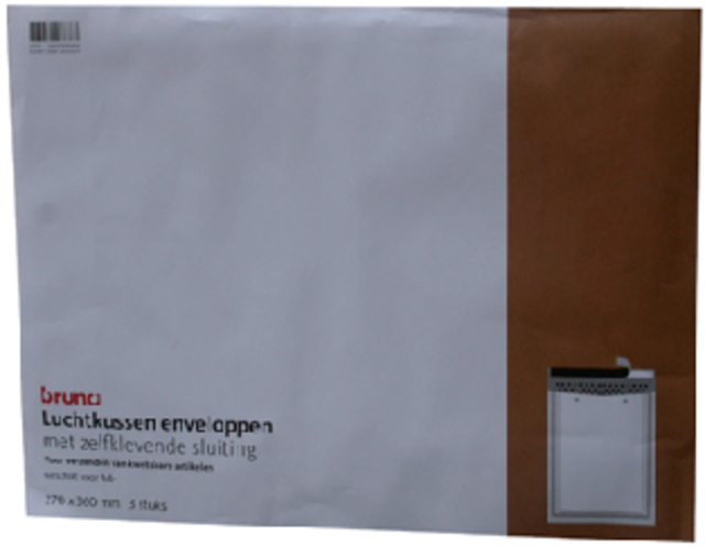 Envelop Bruna luchtkussen 270x360mm wit 3 stuks