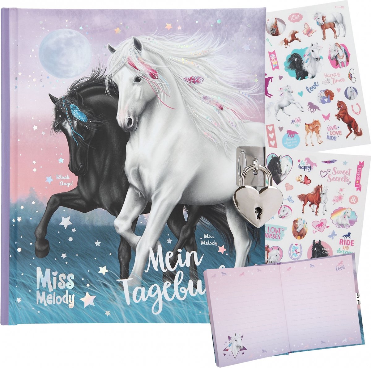 Miss Melody Dagboek Met Stickers, Motief 1