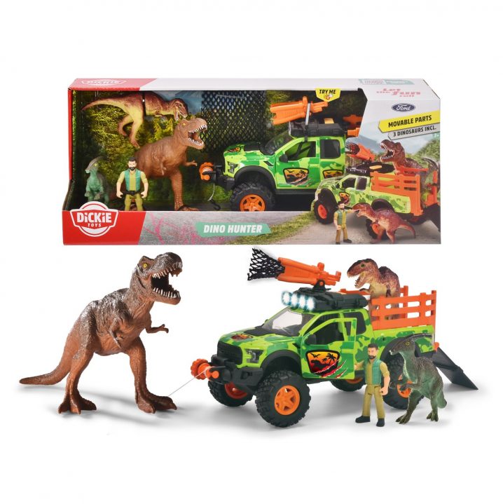Dickie Toys Auto Dino Hunter Met Licht En Geluid 25 Cm