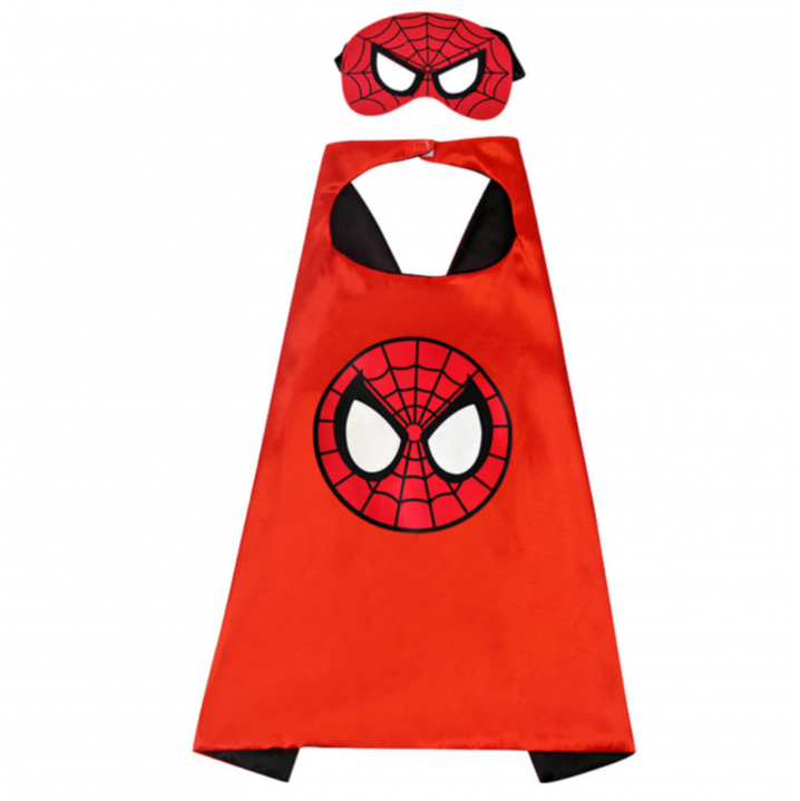 Jobber Superheld Verkleedcape Met Masker Spiderman
