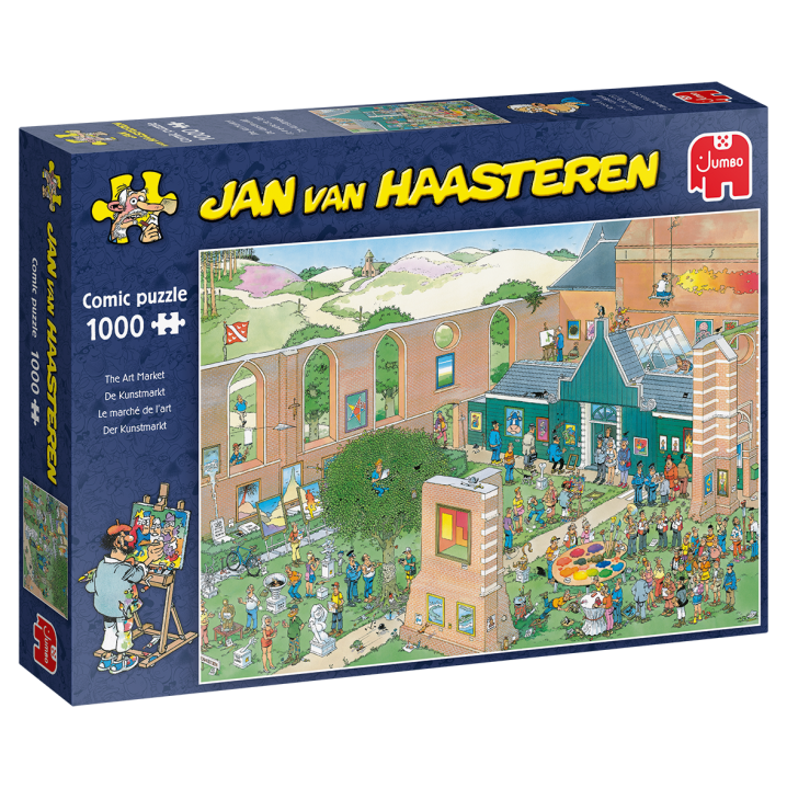 Jan Van Haasteren Puzzel The Art Market 1000 Stukjes