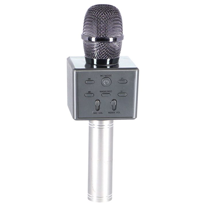 Microfoon Karaoke Zwart Bluetooth Usb