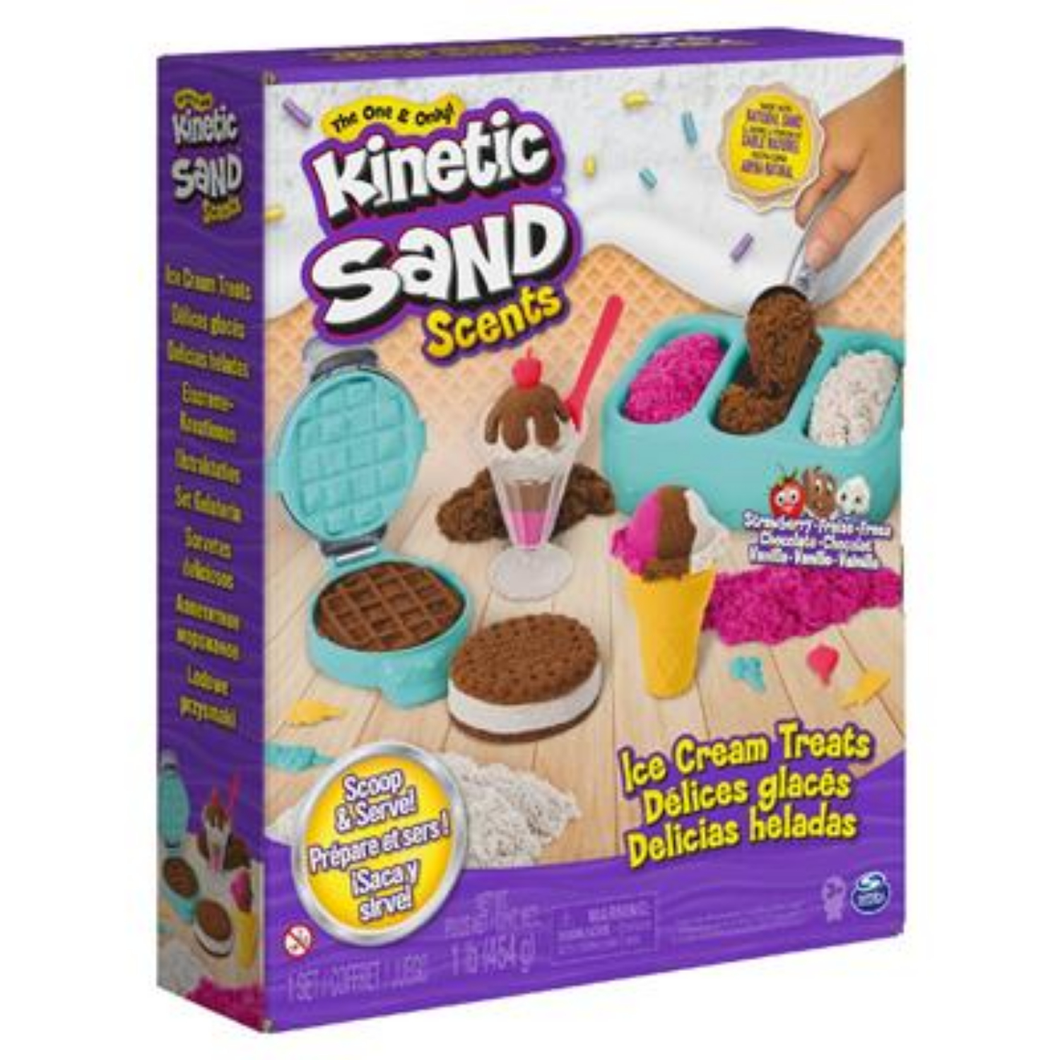 Kinetic Sand Ice Cream Treats 510 G Scented Sand