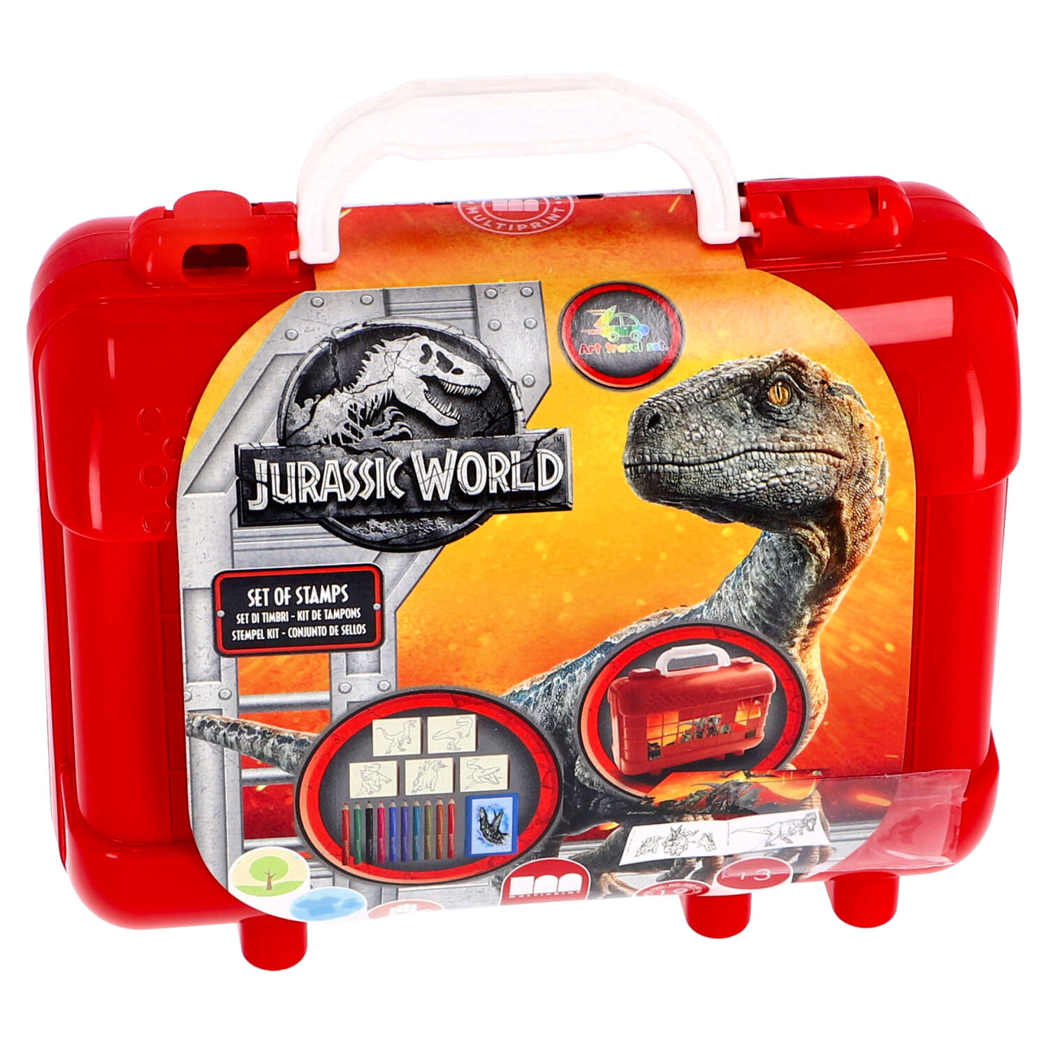 Kleuren Stempel Kofferset Jurassic World