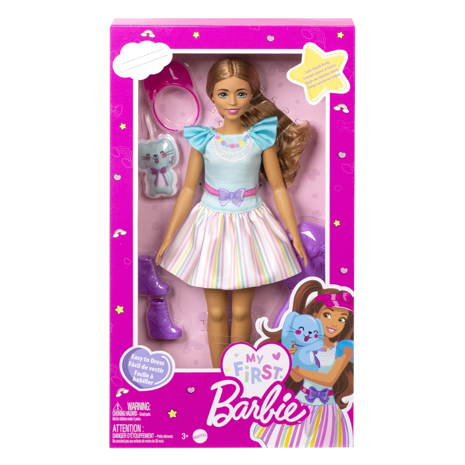 Barbie My First Brunette Met Konijn