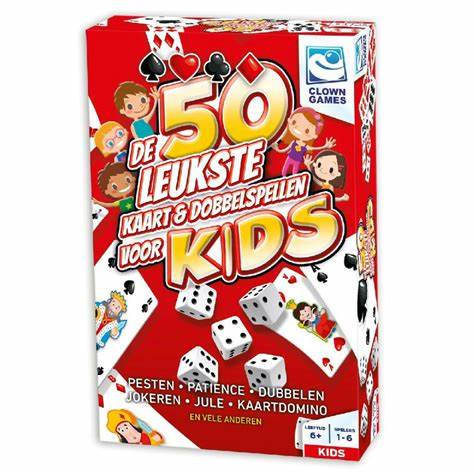 50 Kaart En Dobbel Spellen Clown Games Kids