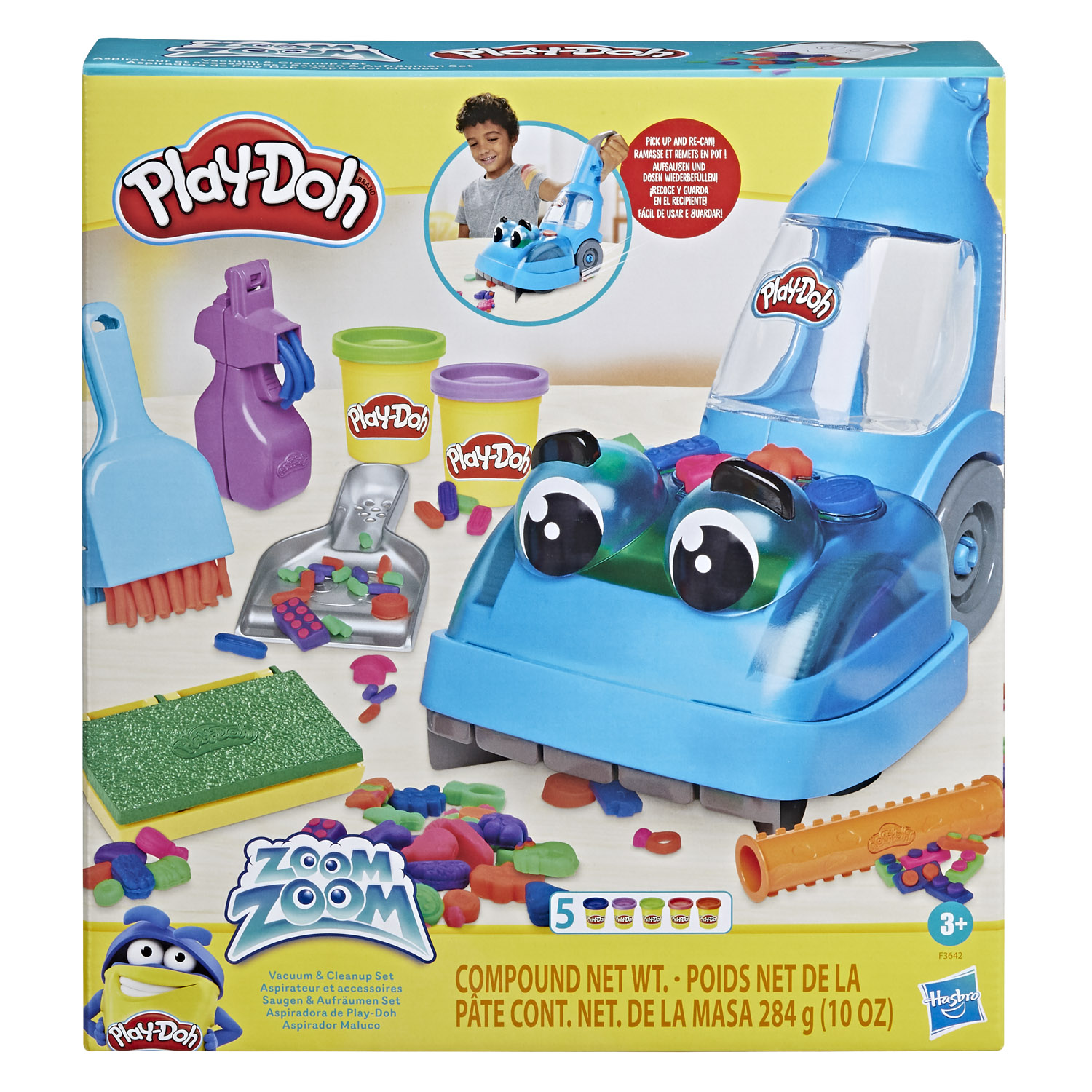 Play-doh Zoom Zoom Vacuum En Schoonmaak Set