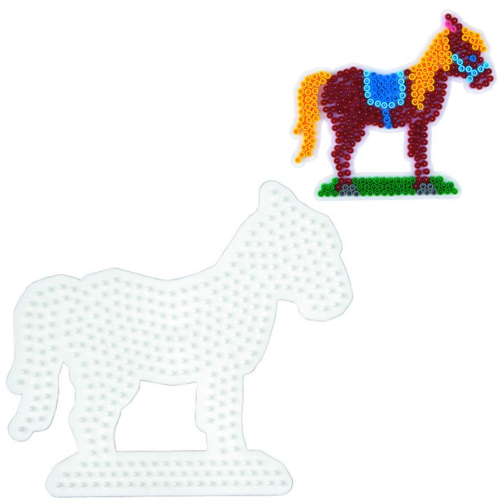 Hama Strijkkralen Grondplaat Paard Wit