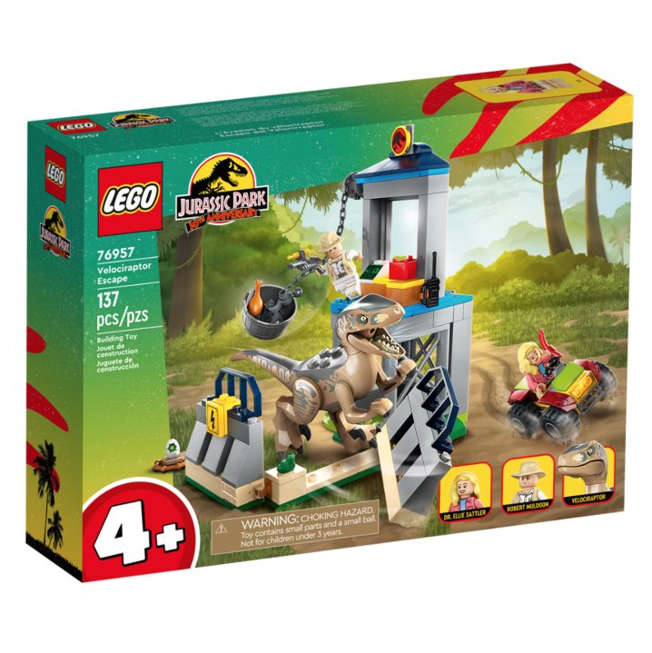 Lego 76957 Jurassic World Velociraptor Ontsnapping