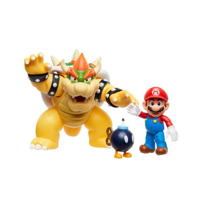 Super Mario Figuren Mario Vs Bowser 6,5 Cm