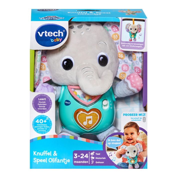 Pc Vtech Baby Knuffel & Speel Olifantje Grijs